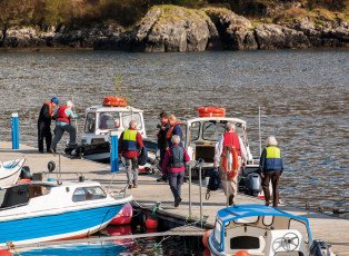 Bicycles on Hebridean Princess