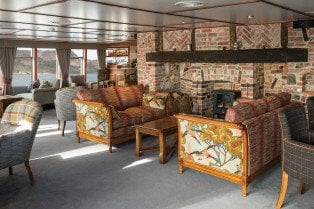 The Library on Hebridean Princess
