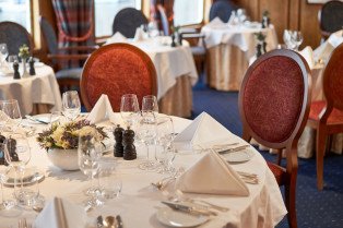 The Columba Restaurant on Hebridean Princess
