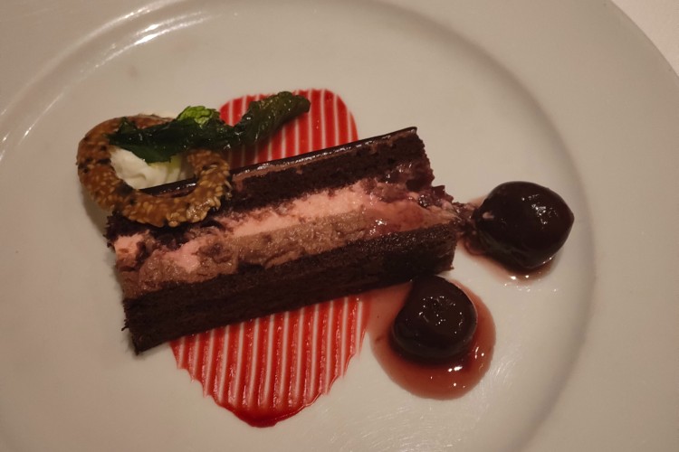 Cherry Dessert, Seabourn Ovation