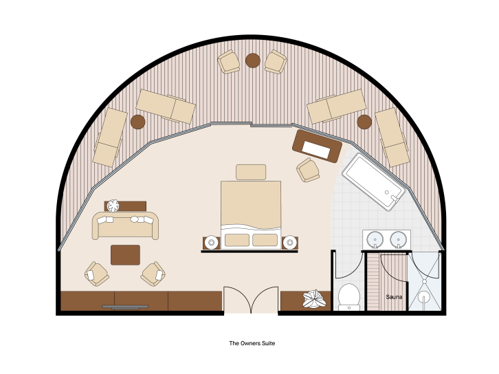Owner's Residence by Patricia Urquiola floor Plan