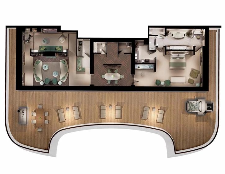 Crystal Owner's Suite floor Plan