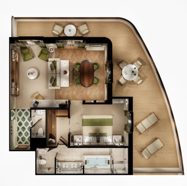 Junior Penthouse Panorama Suite floor Plan