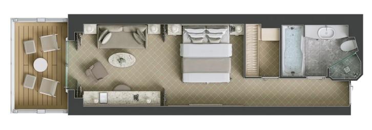 Deluxe Veranda Suite floor Plan