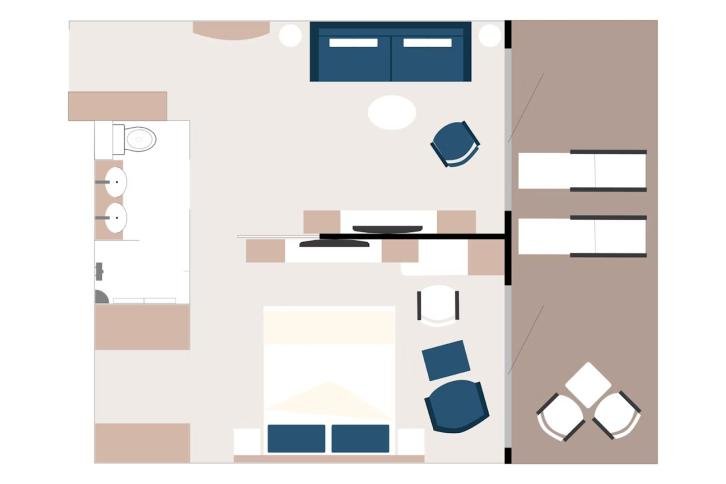 Captain's Suite floor Plan