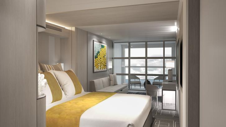 Edge Stateroom with Infinite Veranda (Partial View)