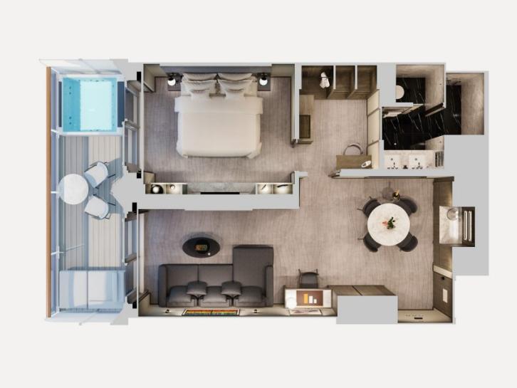 Inside Stateroom floor Plan