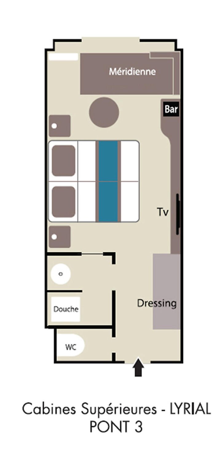 Window or Porthole Stateroom floor Plan
