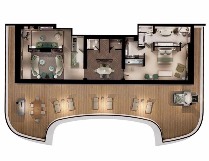 Crystal Owner's Suite floor Plan