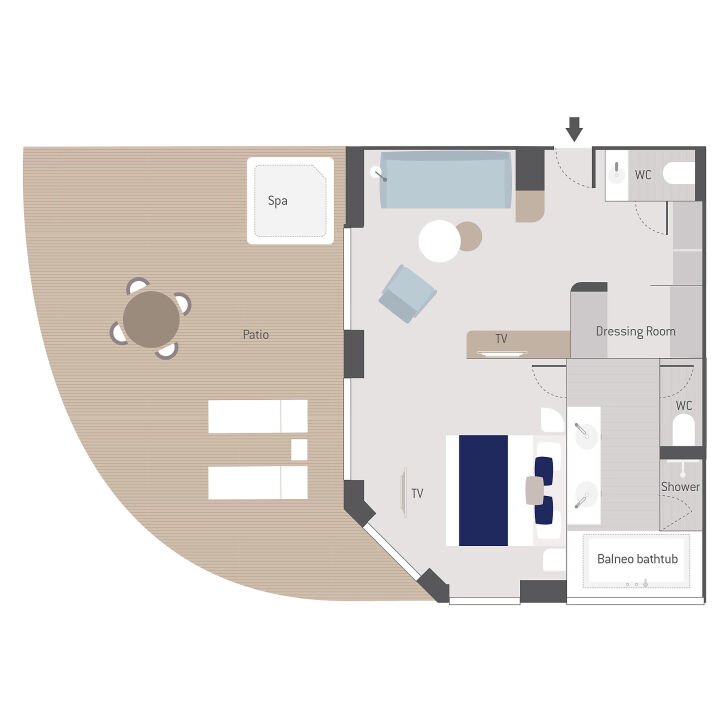 Owner's Suite floor plan on Le Bellot