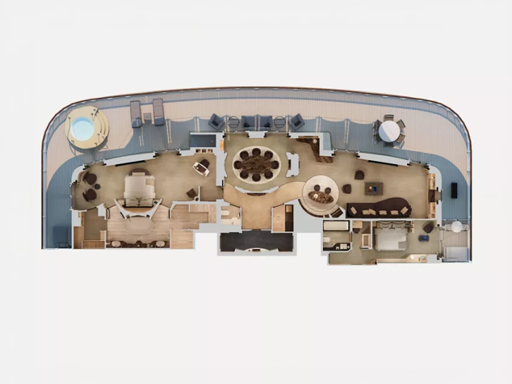 Owner's Residence floor plan on EXPLORA III